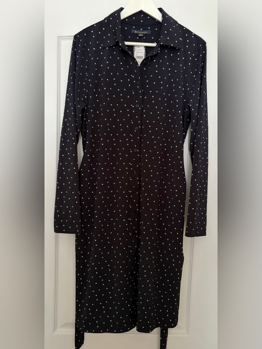 Brooks Brothers NWT Navy Star Print Dress